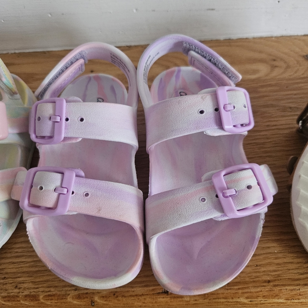Kids Multi-Color Sandals Set - Picture 4 of 7